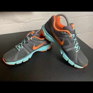 Nike Downshifter 5 - Women's Running Shoes (537571-022) Gray, Orange - Size 10